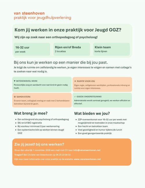 vacature van Steenhoven